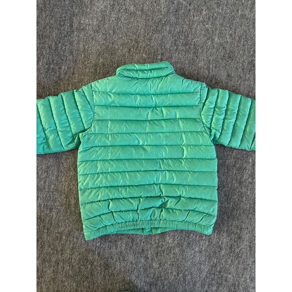 Patagonia Kids 4T Puffer Jacket Lightweight Down Insulated Zip Green - Picture 4 of 6